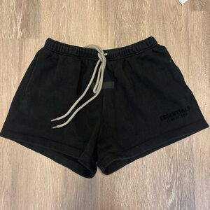 Fear of God Essentials black sweatshorts